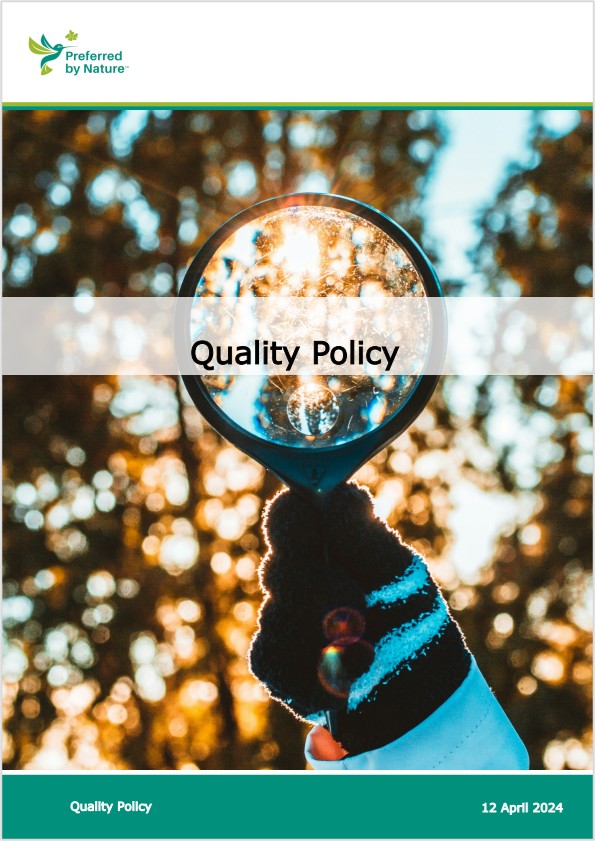 Policy cover page