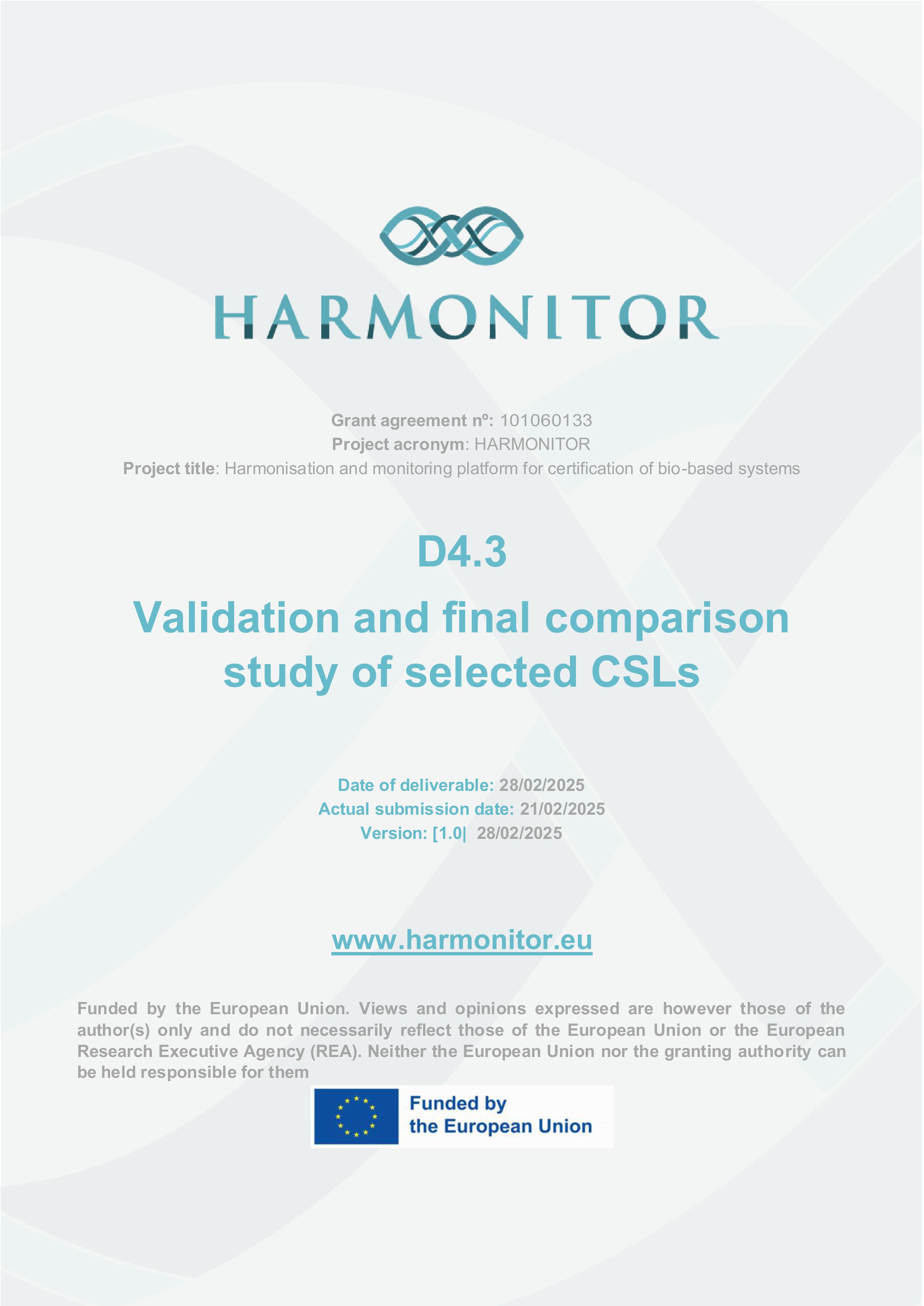 Comparative analysis of certification schemes in the EU bioeconomy: sustainability, assurance, and governance requirements