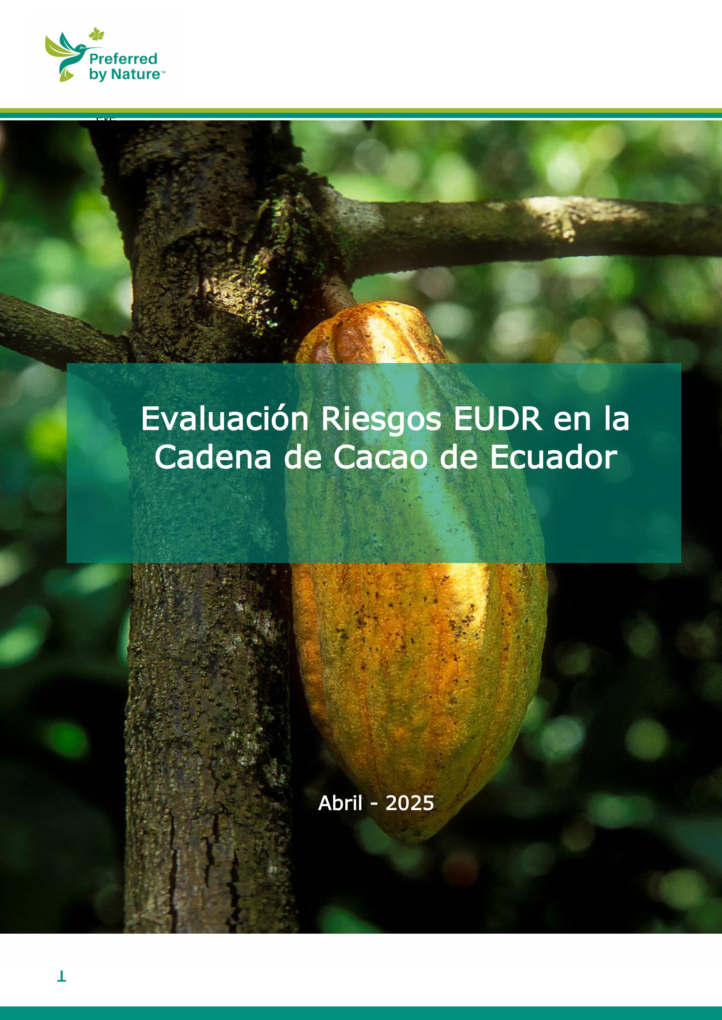 PbN_Evaluación Riesgos EUDR en la Cadena de Cacao de Ecuador - Abril 2025