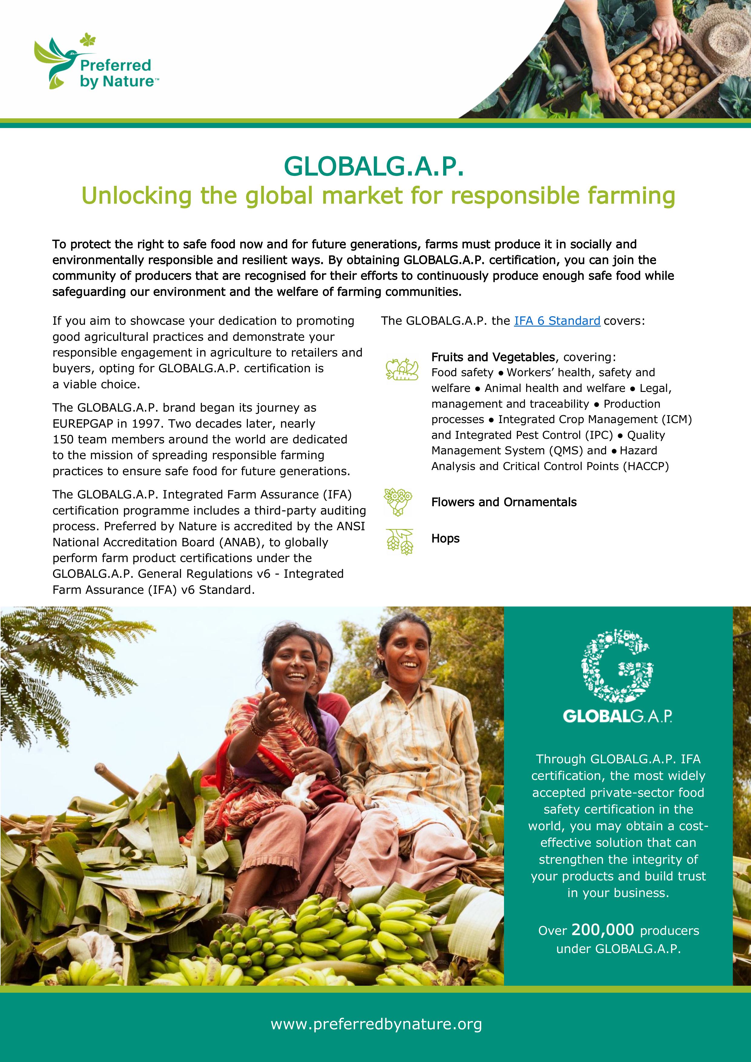 GlobalG.A.P. info sheet 8APR26