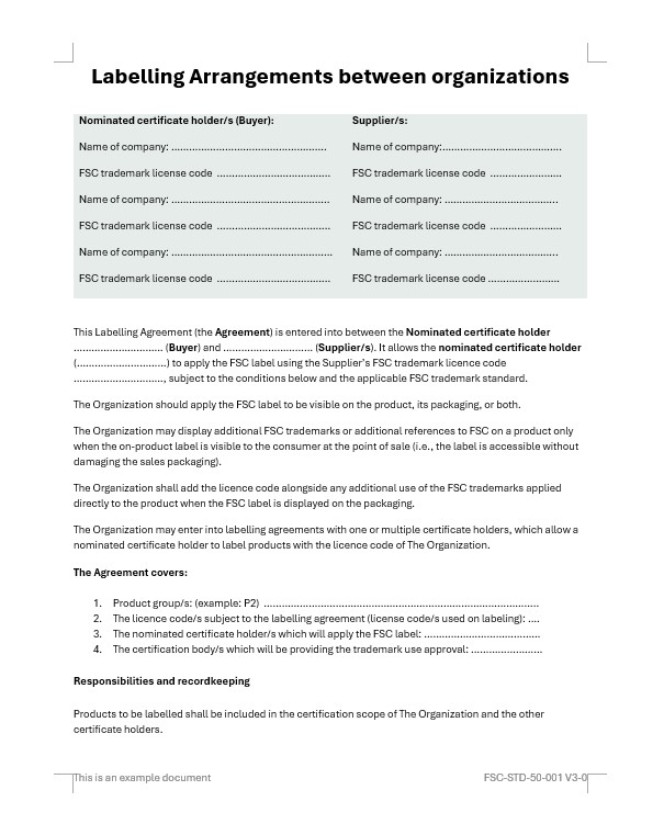 FSC Trademark template