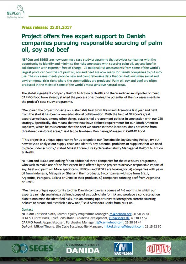 Press release: Open call for companies in the case study programme