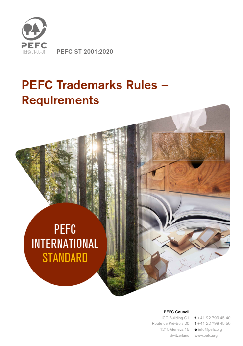 Zasady dotyczące znaków towarowych PEFC - wymagania