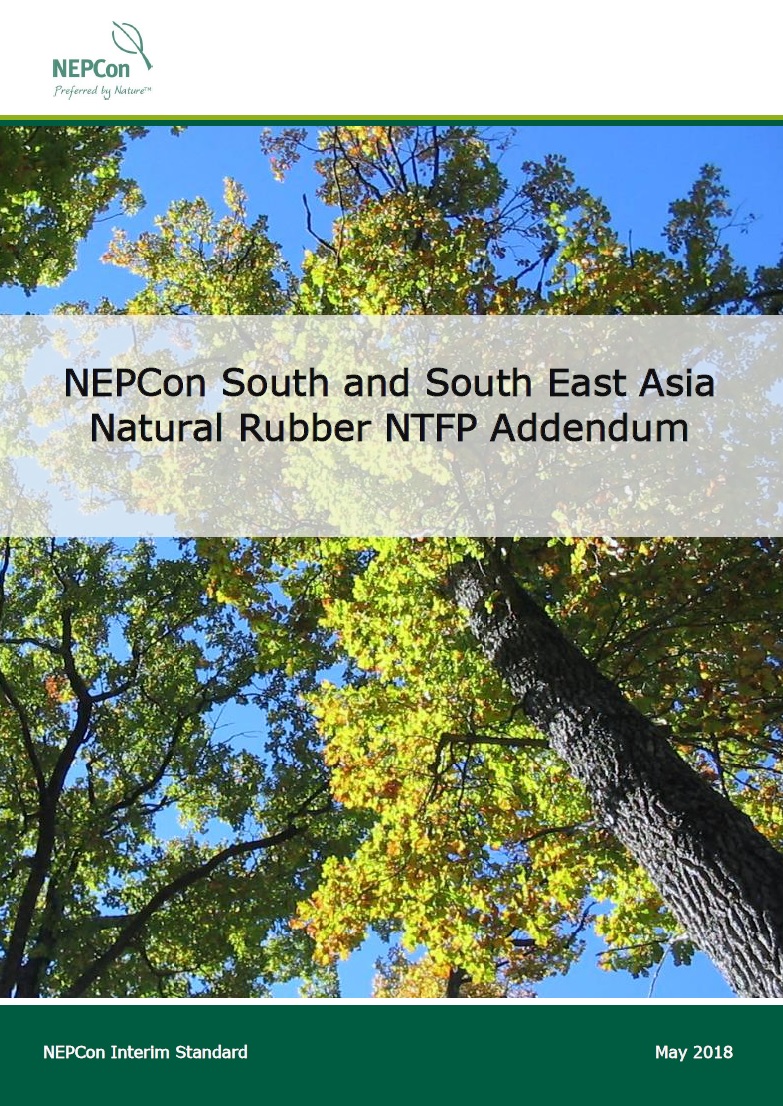 NEPCon Adenda del NTFP de Caucho Natural para el Sur y Sureste de Asia