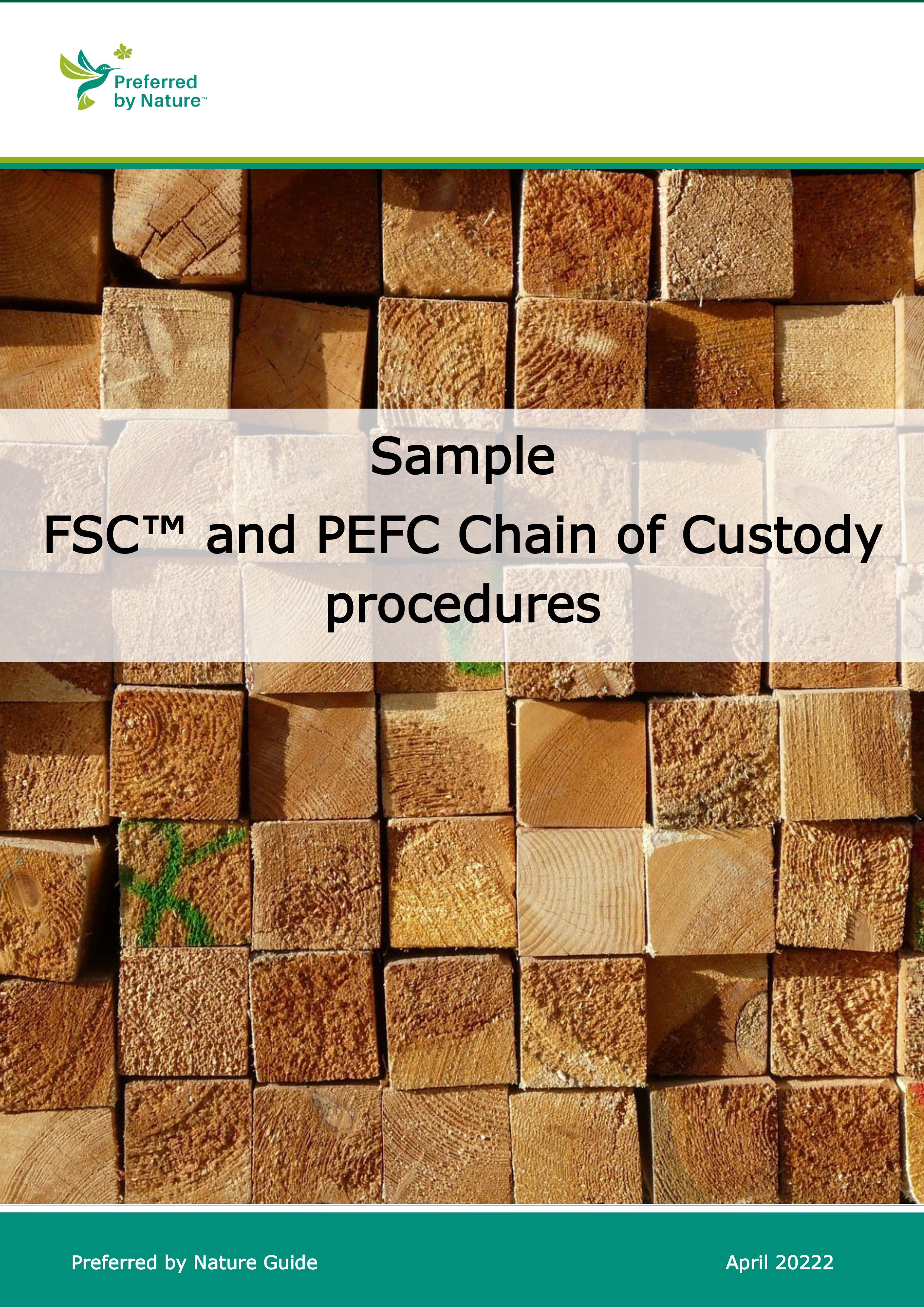 FSC和PEFC产销监管链组合程序示例