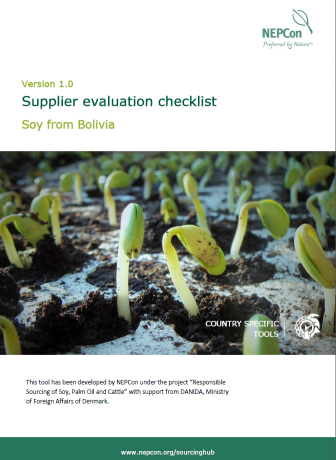 Soy Supplier Evaluation Checklist - Bolivia
