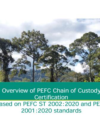 Overview of PEFC Chain of Custody Certification 