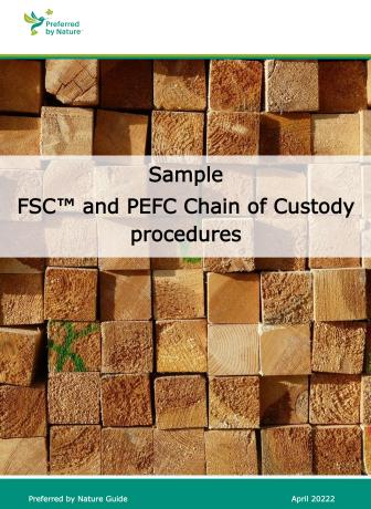 FSC和PEFC产销监管链组合程序示例