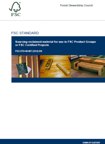 Standard FSC stosowania surowców z odzysku