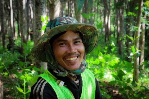 Rubber farmer