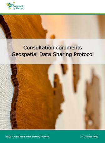 Consultation comments - Geospatial Data Sharing Protocol