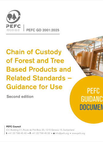 Chain of Custody   of Forest and Tree  Based Products and  Related Standards –  Guidance for Use